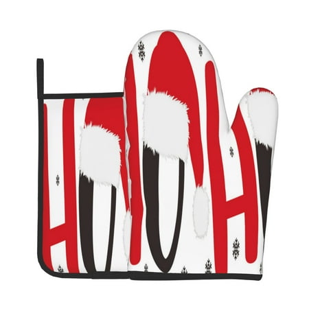 Vsdgher HOHOHO Christmas Oven Mitts and Pot Holders 2 pcs Set High Heat Resistant Kitchen Oven Glove for Baking and Cooking
Vsdgher HOHOHO Christmas Oven Mitts and Pot Holders 2 pcs Set High Heat Resistant Kitchen Oven Glove for Baking and Cooking