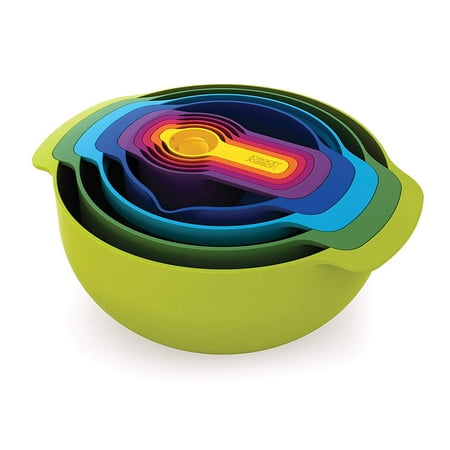Joseph Joseph Nest 9 Nesting Bowls Set with Mixing Bowls Measuring Cups Sieve Colander 9-Piece Multi-colored
Joseph Joseph Nest 9 Nesting Bowls Set with Mixing Bowls Measuring Cups Sieve Colander 9-Piece Multi-colored