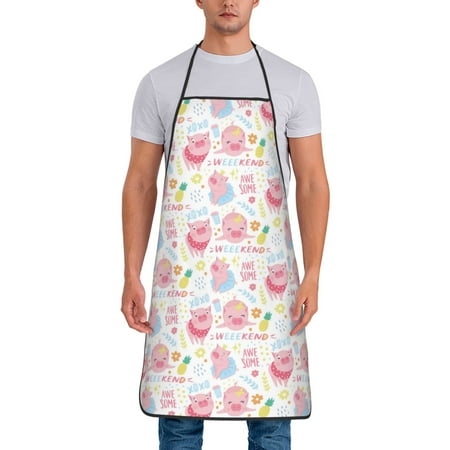 Zeuib Cute Pig Print Unisex Waterproof Aprons Cooking Aprons for Kitchen Gardening and Salon Water & Oil Resistant
Zeuib Cute Pig Print Unisex Waterproof Aprons Cooking Aprons for Kitchen Gardening and Salon Water & Oil Resistant