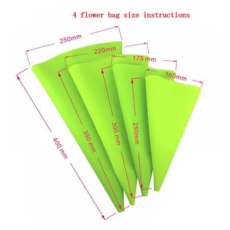 Brand Clearance! 4 Pieces Set Reusable Silicone Pastry Bag Bakeware Cake Tools Icing Piping Bags Dessert Decorators Kitchen Gadgets Accessories
Brand Clearance! 4 Pieces Set Reusable Silicone Pastry Bag Bakeware Cake Tools Icing Piping Bags Dessert Decorators Kitchen Gadgets Accessories