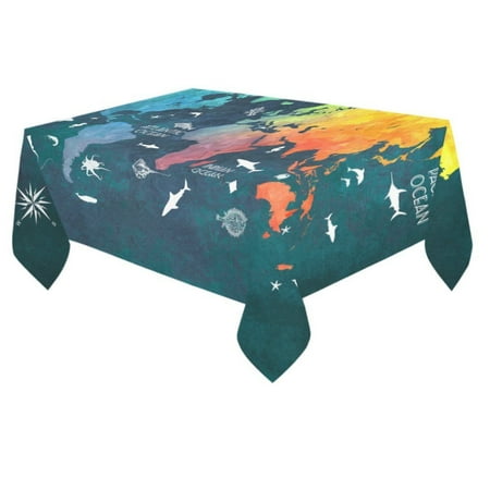 MYPOP World Map Cotton Linen Tablecloth 60x84 inches Tablecover Desk Table Cloth For Dining Room Tea Table Picnics Parties
MYPOP World Map Cotton Linen Tablecloth 60x84 inches Tablecover Desk Table Cloth For Dining Room Tea Table Picnics Parties