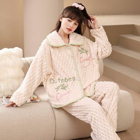 PIKADINGNIS Women Winter Thicken Style Pajamas Set high-qualityVelvet Pyjamas for Woman Fashion Girls Warm Sleepwear Set Leisure Home Suit
PIKADINGNIS Women Winter Thicken Style Pajamas Set high-qualityVelvet Pyjamas for Woman Fashion Girls Warm Sleepwear Set Leisure Home Suit