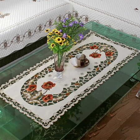 Leke White Rectangle Tablecloth Doily Embroidered Floral Small Table Cover Home Decor
Leke White Rectangle Tablecloth Doily Embroidered Floral Small Table Cover Home Decor
