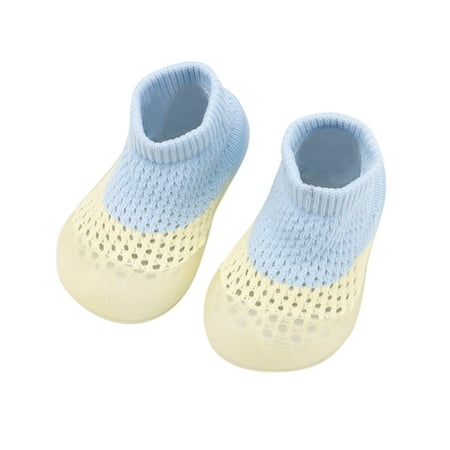 Yinguo Socks First Elastic Baby Hole Walkers Toddler Indoor Color Shoes Mesh Baby Shoes Light blue 22
Yinguo Socks First Elastic Baby Hole Walkers Toddler Indoor Color Shoes Mesh Baby Shoes Light blue 22