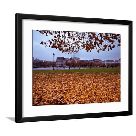 Eiffel Tower and Autumn Park Scene, Paris, France, Europe Framed Print Wall Art By Jim Nix