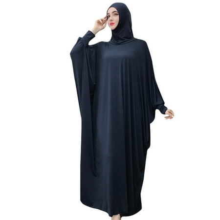 YWDJ Pajamas for Women Muslim Women Solid color Headgear mosque bat sleeve robes Cardigan Ramadan Dress Navy
YWDJ Pajamas for Women Muslim Women Solid color Headgear mosque bat sleeve robes Cardigan Ramadan Dress Navy