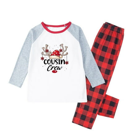 FZM Sleepwear For Christmas Family Matching Pajamas Cute Big Headed Print Pjs Plaid Long Sleeve Tops And Pants Soft Casusal Holiday Top T Shirt Sleepwear Trousers (Kid)
FZM Sleepwear For Christmas Family Matching Pajamas Cute Big Headed Print Pjs Plaid Long Sleeve Tops And Pants Soft Casusal Holiday Top T Shirt Sleepwear Trousers (Kid)