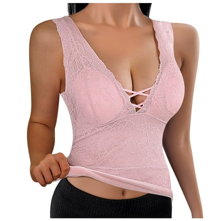 XINSHIDE Women Solid V Neck Cross Strap Lace Trim Padded Vest Thermal Underwear Plus Velvet Base Shirt Women Underwear Lingerie
XINSHIDE Women Solid V Neck Cross Strap Lace Trim Padded Vest Thermal Underwear Plus Velvet Base Shirt Women Underwear Lingerie