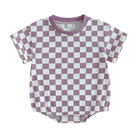 WERNZATT Infant Baby Boys Girls Checkerboard Romper Plaid Round Neck Short Sleeve Jumpsuit Bodysuit Toddler Summer Clothes
WERNZATT Infant Baby Boys Girls Checkerboard Romper Plaid Round Neck Short Sleeve Jumpsuit Bodysuit Toddler Summer Clothes