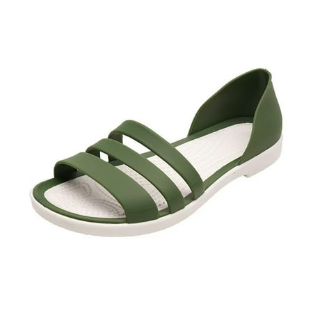 JJtiger Jelly Plastic Sandals Women s summer non-slip soft sole