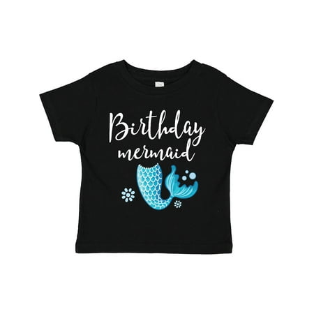 Inktastic Birthday Mermaid Girls Party Gift Toddler Toddler Girl T-Shirt