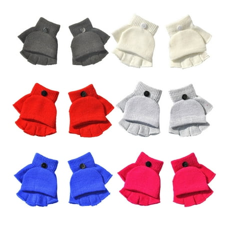 ELENXS 1 Pair Child Fingerless Gloves Comfortable Solid Color Thermal Half Finger Kids Glove
ELENXS 1 Pair Child Fingerless Gloves Comfortable Solid Color Thermal Half Finger Kids Glove