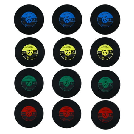 FRCOLOR 12PCS Retro Record Coasters Cup PVC Rubber Vinyl Saucer Cup Mat Round Silicone Coasters Vintage Gramophone Record Cup Cushion for Home Milk Store (Red+Yellow+Blue+Green 3PCS Each)
FRCOLOR 12PCS Retro Record Coasters Cup PVC Rubber Vinyl Saucer Cup Mat Round Silicone Coasters Vintage Gramophone Record Cup Cushion for Home Milk Store (Red+Yellow+Blue+Green 3PCS Each)
