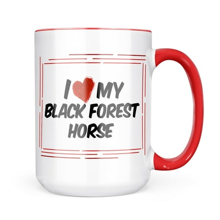 

Neonblond I Love my Black Forest Horse Schwarzwlder Kaltblut Horse Mug gift for Coffee Tea lovers