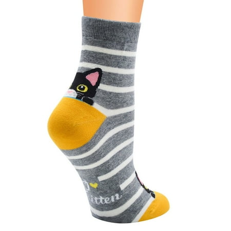 Fesfesfes Clearance Women Socks Printed Girls Stripe Cat Print Middle Tube Socks Stockings
Fesfesfes Clearance Women Socks Printed Girls Stripe Cat Print Middle Tube Socks Stockings