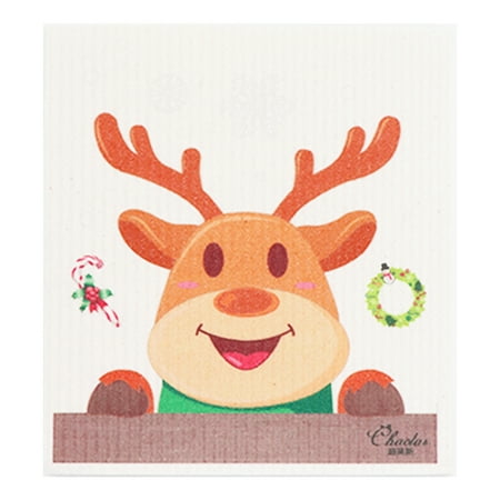 Christmas Themed Reusable Kitchen Cleaning Napkins Eco-friendly Wood Pulp Cotton Wet Dry Rags Lint-free Cleaning Cloth
Christmas Themed Reusable Kitchen Cleaning Napkins Eco-friendly Wood Pulp Cotton Wet Dry Rags Lint-free Cleaning Cloth