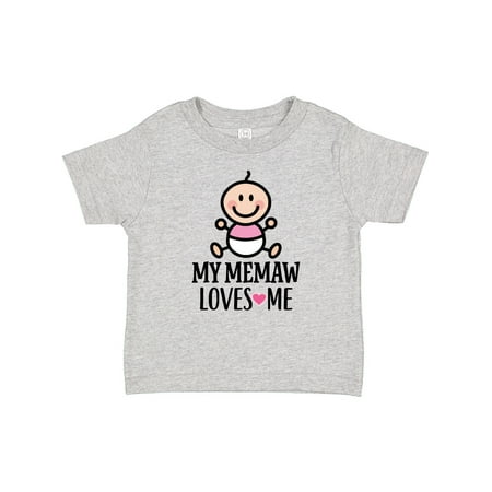Inktastic My Memaw Loves Me Baby Girl Gift Baby Girl T-Shirt