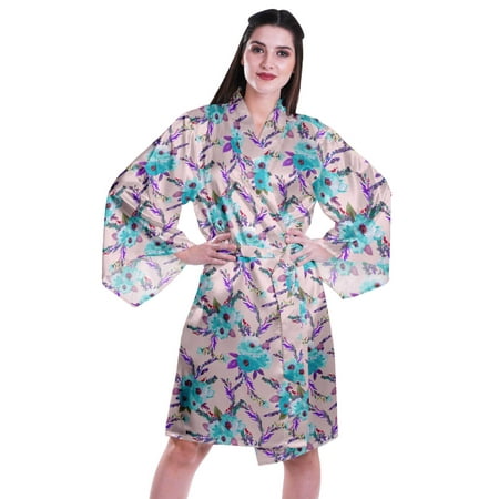 Moomaya Printed Womens Kimono Sleeve Robes Satin Silk Getting Ready Bridal Robe Coverup
Moomaya Printed Womens Kimono Sleeve Robes Satin Silk Getting Ready Bridal Robe Coverup