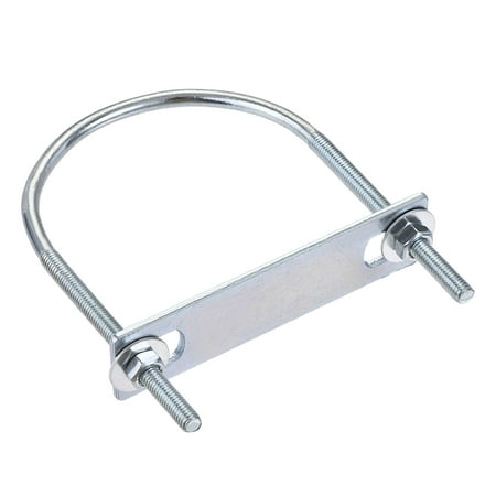 Uxcell 80mm Inner Width 120mm Length Round U-Bolt Steel M6 1 Set