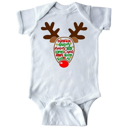 Inktastic Christmas Reindeer Face with Names and Red Nose Gift Baby Boy or Baby Girl Bodysuit
Inktastic Christmas Reindeer Face with Names and Red Nose Gift Baby Boy or Baby Girl Bodysuit