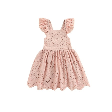 Nokpsedcb Toddler Girls Summer Dress Solid Color Lace Hollow-Out Square-Neck Flying Sleeve One-Piece Skirt Pink 2-3 Years
Nokpsedcb Toddler Girls Summer Dress Solid Color Lace Hollow-Out Square-Neck Flying Sleeve One-Piece Skirt Pink 2-3 Years