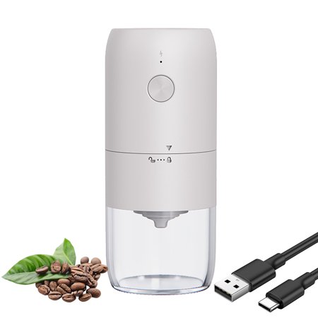 Burr Mill Quiet USB Rechargeable Button Control Electric Portable Coffee Grinder