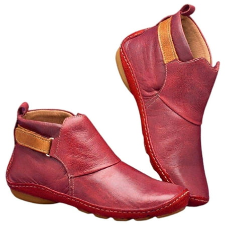 Orthopedic Shoes Vintage Flat Boot Ankle Top Shoes Soft PU Boots TPR Sole Hook & Loop Closure for Women Men 42 Red
Orthopedic Shoes Vintage Flat Boot Ankle Top Shoes Soft PU Boots TPR Sole Hook & Loop Closure for Women Men 42 Red