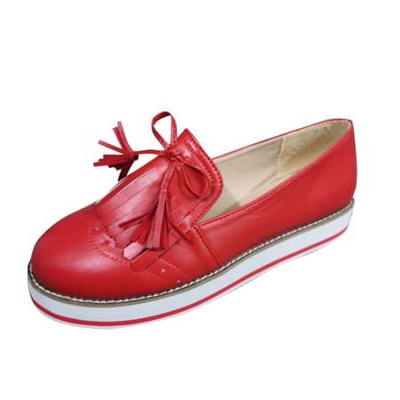 Casual Shoes for Women Women S Casual Fashion Round-Toe Japanese Tassel Lace Flat Casual Shoes Women Casual Shoes Canvas Red 40
Casual Shoes for Women Women S Casual Fashion Round-Toe Japanese Tassel Lace Flat Casual Shoes Women Casual Shoes Canvas Red 40