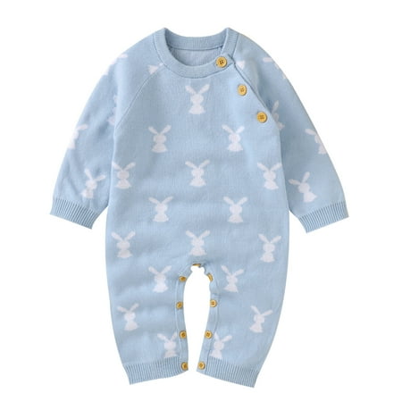 Girls Jumpsuits Spring and Autumn Bunny Knit Sweater Romper Long Sleeve Fashionable Casual Style Bodysuits for Kids
Girls Jumpsuits Spring and Autumn Bunny Knit Sweater Romper Long Sleeve Fashionable Casual Style Bodysuits for Kids