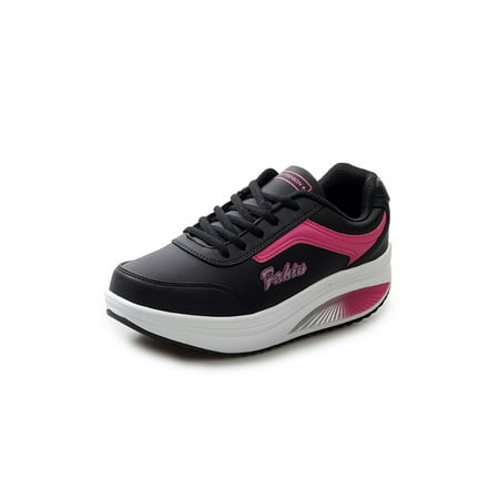 Fangasis Ladies Athletic Shoes Casual Wedge Sneakers Platform Sneakers Trainers Womens Walking Shoe Sports Non Slip Lace Up Sport Shoes Women Running Shoes Black PU Upper 9
Fangasis Ladies Athletic Shoes Casual Wedge Sneakers Platform Sneakers Trainers Womens Walking Shoe Sports Non Slip Lace Up Sport Shoes Women Running Shoes Black PU Upper 9