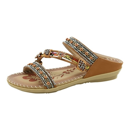 Sandals Women Summer Fashion Women Casual Open Toe Flat Flowers Rhinestone Comfortable Soft Bottom Breathable Slip On Shoes Sandals
Sandals Women Summer Fashion Women Casual Open Toe Flat Flowers Rhinestone Comfortable Soft Bottom Breathable Slip On Shoes Sandals