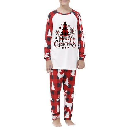 Genuiskids Christmas Pajamas Family Matching Parent Child Christmas Nightclothes Long Sleeve Round Neck Tree Print Tops Trousers Suit Infants Romper
Genuiskids Christmas Pajamas Family Matching Parent Child Christmas Nightclothes Long Sleeve Round Neck Tree Print Tops Trousers Suit Infants Romper