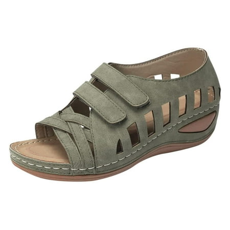 VerPetridure Women s Sandals Summer Casual Girls Comfortable Ankle Hollow Round Toe Sandals Soft Sole Shoes
VerPetridure Women s Sandals Summer Casual Girls Comfortable Ankle Hollow Round Toe Sandals Soft Sole Shoes