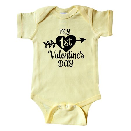 Inktastic My First Valentine s Day with Black Heart and Arrow Gift Baby Boy or Baby Girl Bodysuit
Inktastic My First Valentine s Day with Black Heart and Arrow Gift Baby Boy or Baby Girl Bodysuit
