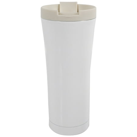 500Ml Car Coffee Mug Double Wall Stainless Steel Insulated Vacuum Cup Travel Tea Water Tumbler Thermocup White