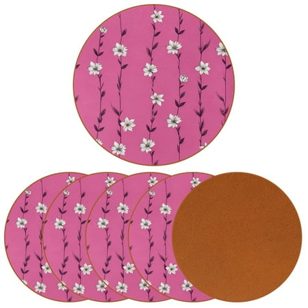 YZUOUZY Home Decor Coaster 6 Pcs Round Coasters for Coffee Table Flowers Pink Magnolias Pattern
YZUOUZY Home Decor Coaster 6 Pcs Round Coasters for Coffee Table Flowers Pink Magnolias Pattern