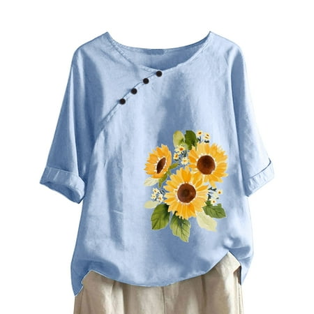 kakina CMSX Plus Size top Clearance Women Summer Print Regular Button Short Sleeve Women Short Sleeves Top
kakina CMSX Plus Size top Clearance Women Summer Print Regular Button Short Sleeve Women Short Sleeves Top