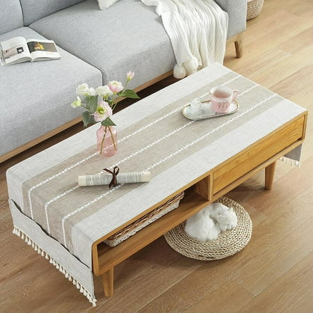 Tablecloth - Cotton Linen with Side Pocket Storage Tablecloth Rectangular Stain Resistant Tablecloth Coffee Tablecloth for Kitchen Dining Party 27.6*70.9In D
Tablecloth - Cotton Linen with Side Pocket Storage Tablecloth Rectangular Stain Resistant Tablecloth Coffee Tablecloth for Kitchen Dining Party 27.6*70.9In D