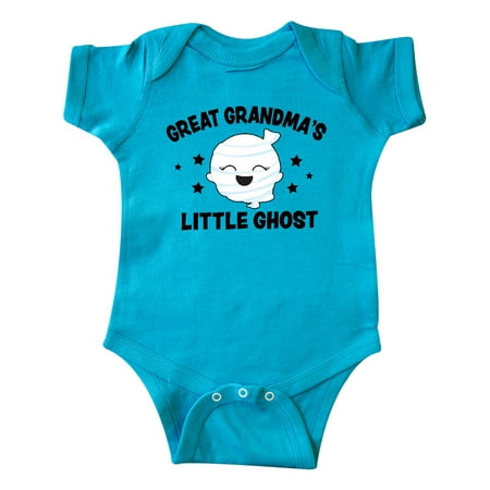Inktastic Cute Great Grandma s Little Ghost with Stars Gift Baby Girl Bodysuit