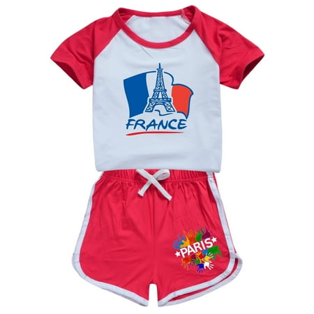 Boys And Girls French Tower Tourism Commemorative Print Color Block Sleeves T Shirt Shorts Casual Clothing Set 4 Kids Outfit Girl Baby Outfit Sweatpants And Hoodie Set for Girls New Born Close for
Boys And Girls French Tower Tourism Commemorative Print Color Block Sleeves T Shirt Shorts Casual Clothing Set 4 Kids Outfit Girl Baby Outfit Sweatpants And Hoodie Set for Girls New Born Close for