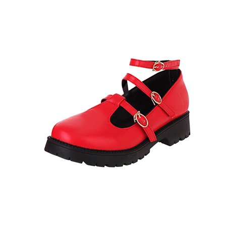 Shoes for Women Women S Leather Shoes England Shallow Mouth Thick with Single Shoes Retro Belt Buckle Student
Shoes for Women Women S Leather Shoes England Shallow Mouth Thick with Single Shoes Retro Belt Buckle Student