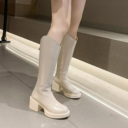 ZMHEGW Boots For Women Mid Calf Autumn And Winter Simple Solid Round Toe Back Zipper Comtable Square Heel Thick Heel Boots Shoes
ZMHEGW Boots For Women Mid Calf Autumn And Winter Simple Solid Round Toe Back Zipper Comtable Square Heel Thick Heel Boots Shoes