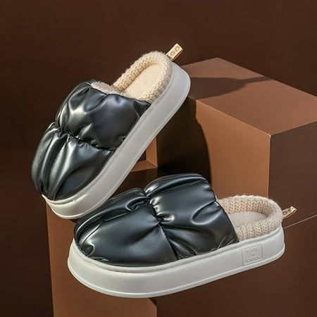 Couple Men s Winter Indoor Home Cute Cartoon Wool Roll Plus Velvet Warm Thick Bottom Non Slip Cotton Slippers Gray 9.5
Couple Men s Winter Indoor Home Cute Cartoon Wool Roll Plus Velvet Warm Thick Bottom Non Slip Cotton Slippers Gray 9.5