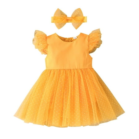 EUMODR Baby Girl Fall Dress Girl Party Dresses Girls Fly Sleeve Romper Dresses Toddler Dot Printed Tulle Princess Dress Headbands Set
EUMODR Baby Girl Fall Dress Girl Party Dresses Girls Fly Sleeve Romper Dresses Toddler Dot Printed Tulle Princess Dress Headbands Set