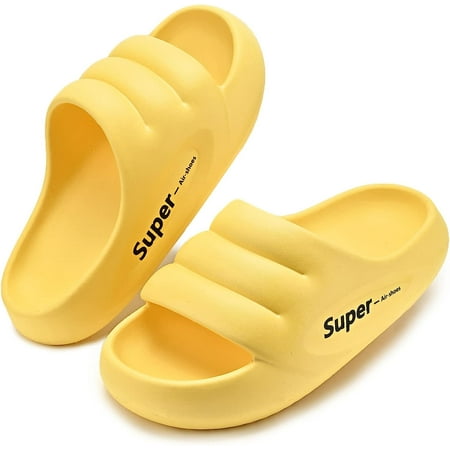 Cloud Slippers for Women Men Soft Open Toe Shower Slides EVA Anti-Slip Sandals Spa Bathroom Bedroom Pool Gym Indoor Outdoor Super Letter Pattern
Cloud Slippers for Women Men Soft Open Toe Shower Slides EVA Anti-Slip Sandals Spa Bathroom Bedroom Pool Gym Indoor Outdoor Super Letter Pattern