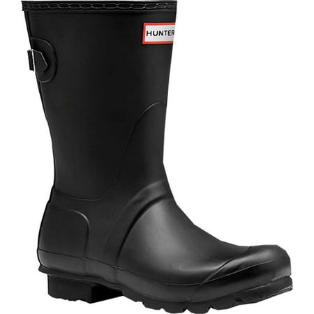 Women s Hunter Original Short Back Adjustable Rain Boot Black 11 M