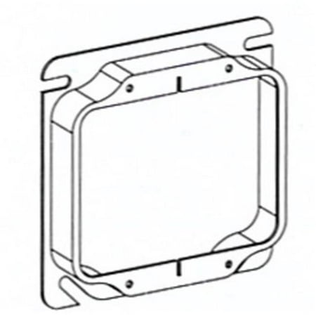 Orbit Industries 570200121 4 x 0.5 in. 42050 Raised 2-Gang Device Ring