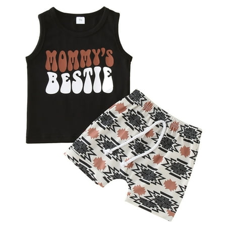 Rovga Boys 2 Piece Outfit Summer Sleeveless Prints Tops Shorts Two Piece Outfits Set For Kids Clothes Boy Outfits
Rovga Boys 2 Piece Outfit Summer Sleeveless Prints Tops Shorts Two Piece Outfits Set For Kids Clothes Boy Outfits