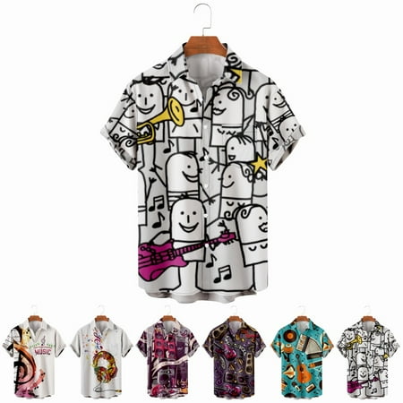 LANLIN Music Festival Toddler Boys Button Up Hawaiian Shirt Stylish Polyester Costume for Men Women
LANLIN Music Festival Toddler Boys Button Up Hawaiian Shirt Stylish Polyester Costume for Men Women