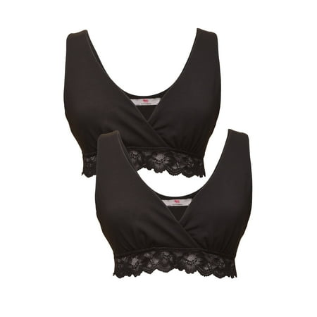 LVMA1860 Luvmabelly Maternity Nursing Sleep Bra - 2 Pack